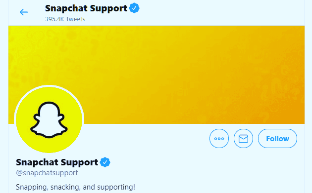 Snapchat-stöd