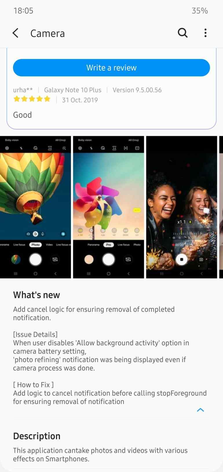 Så här fixar du meddelandet Camera Refining Picture på Galaxy Note 10 genom att installera den senaste Samsung-kameran