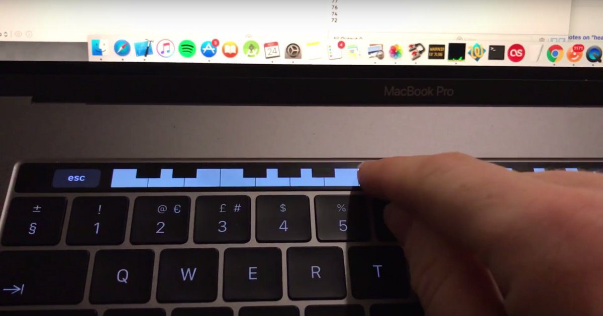 Touch Bar Piano: En app som låter dig spela piano på MacBook Pro's Touch Bar