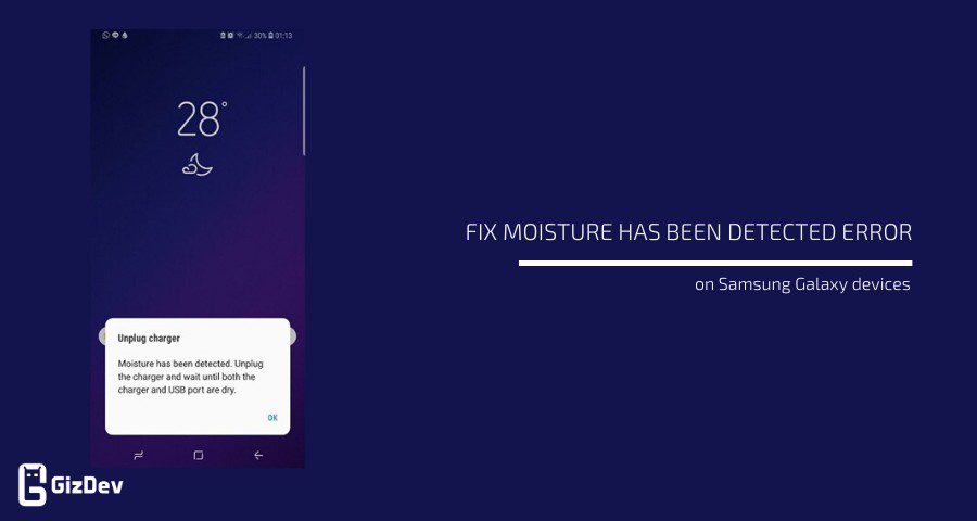 Fix moisture has been detected Error on Samsung