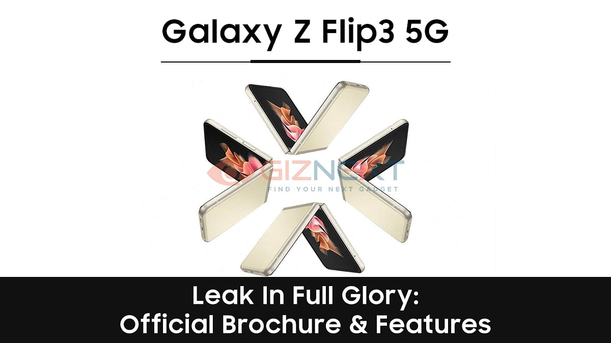 [GizNext Exclusive] Samsung Galaxy Z Flip 3 5G avslöjad i full ära: Officiell broschyr och funktioner