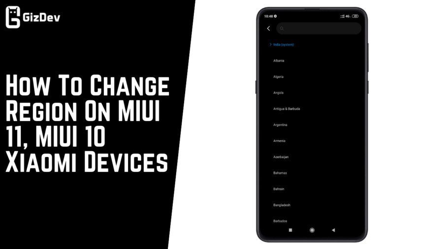 Hur man ändrar region på MIUI 11, MIUI 10 Xiaomi -enheter