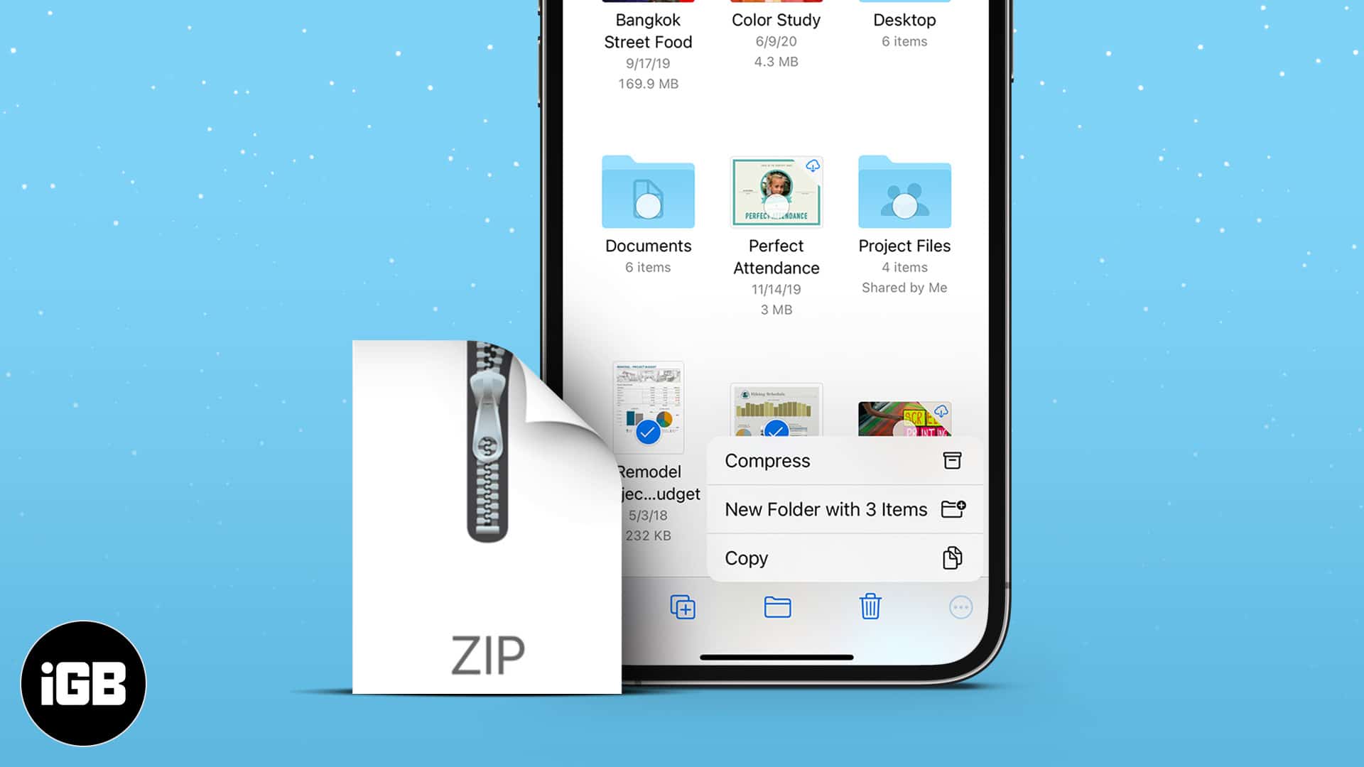 How to zip and unzip files on iPhone