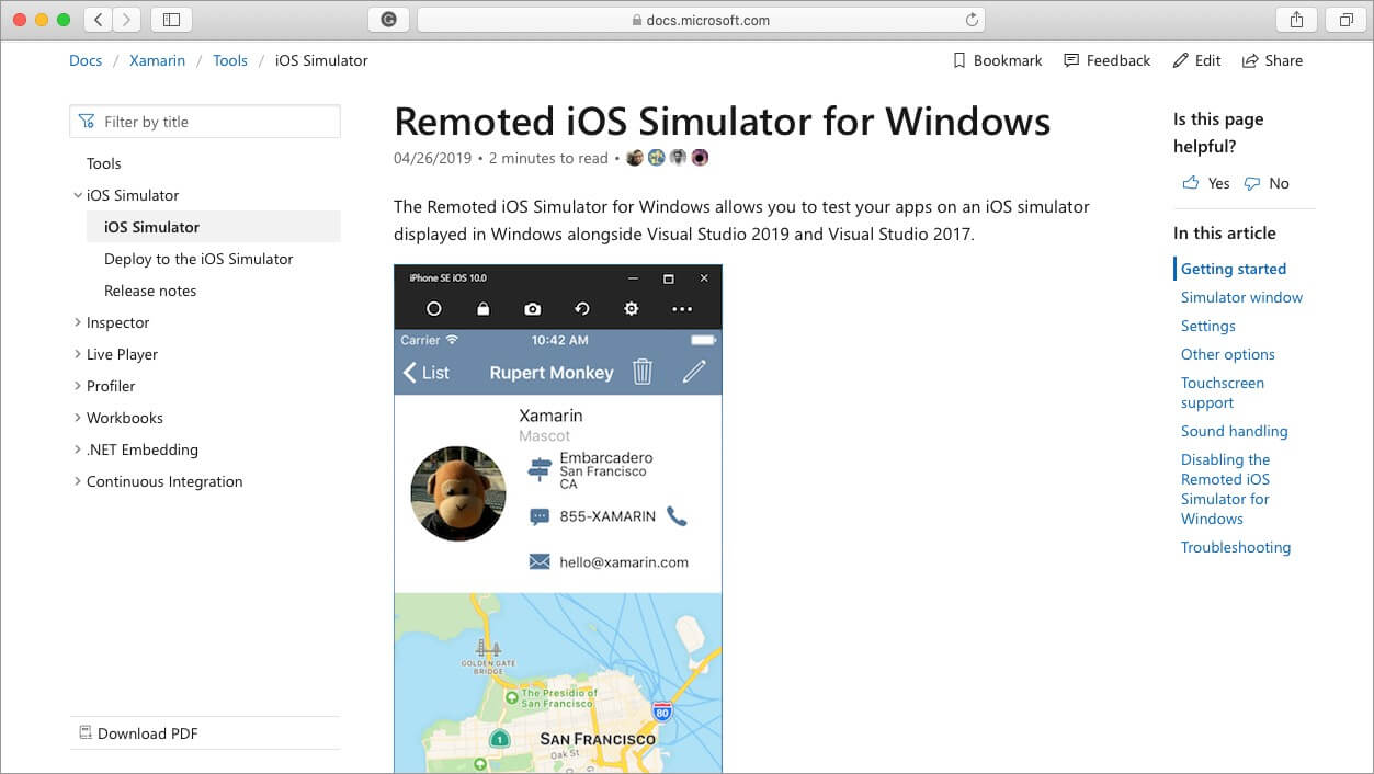 xamarin remoted ios Simulator för Mac och Windows PC
