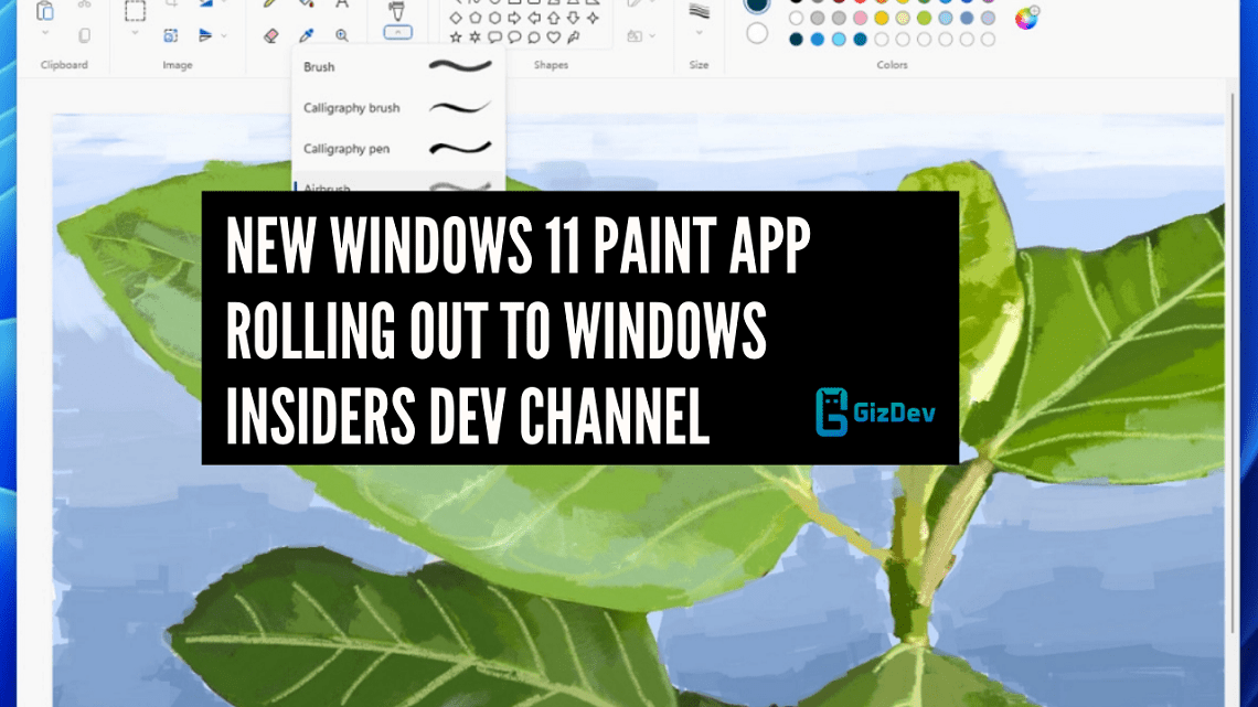 New Windows 11 Paint App Rolling out to Windows Insiders Dev Channel