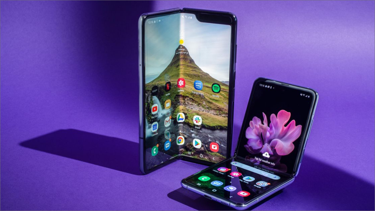 Kampanjattack för hopfällbara telefoner från Samsung