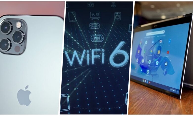 Wi-Fi 6-kompatibla smartphones och bärbara datorer